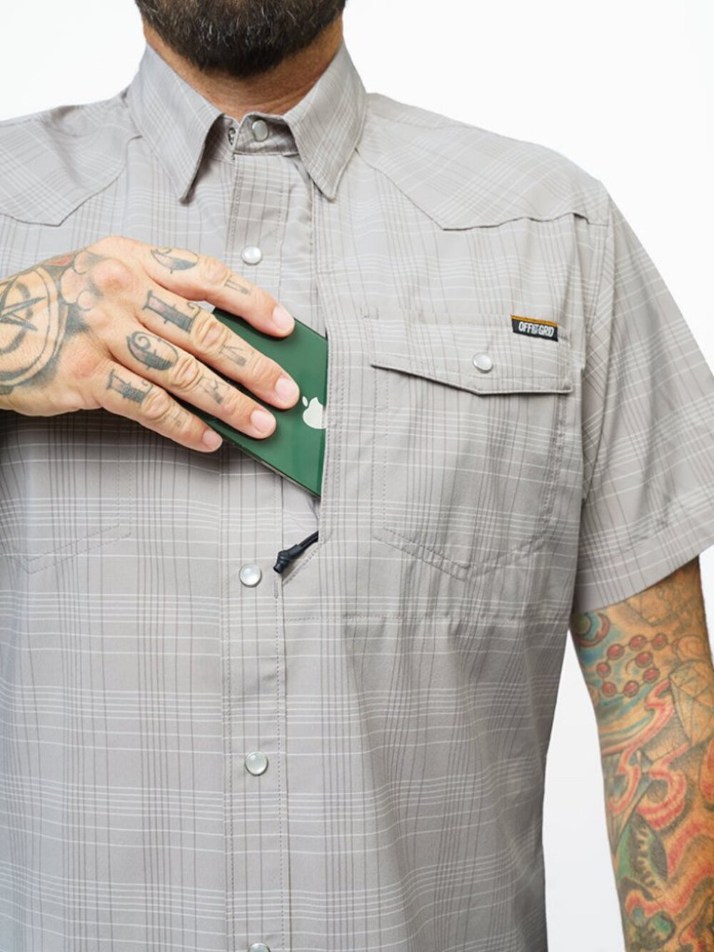 Off The Grid Surplus Deke SS Shirt - Storm Grey - Picture 7 of 8